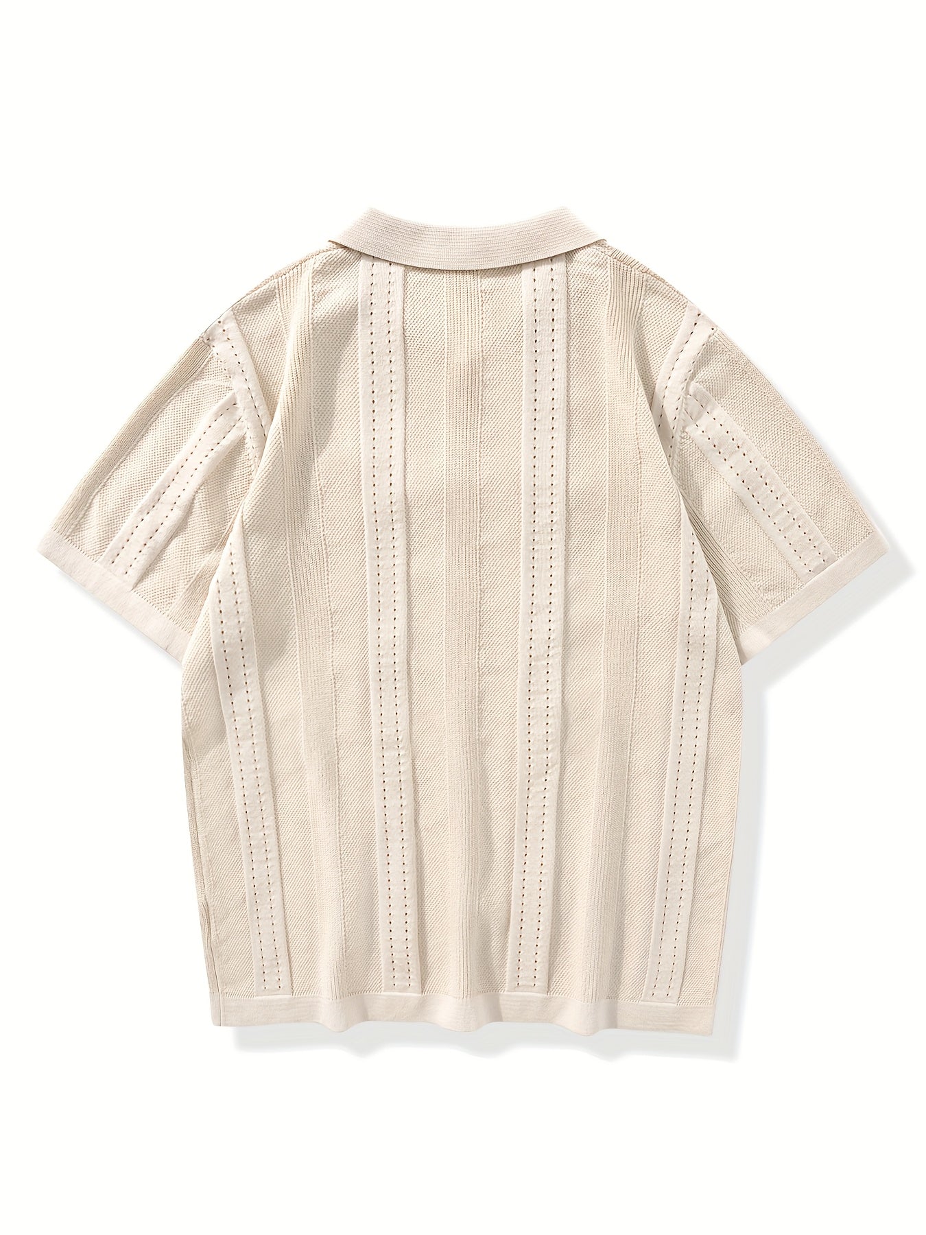 Camisa casual de punto de manga corta