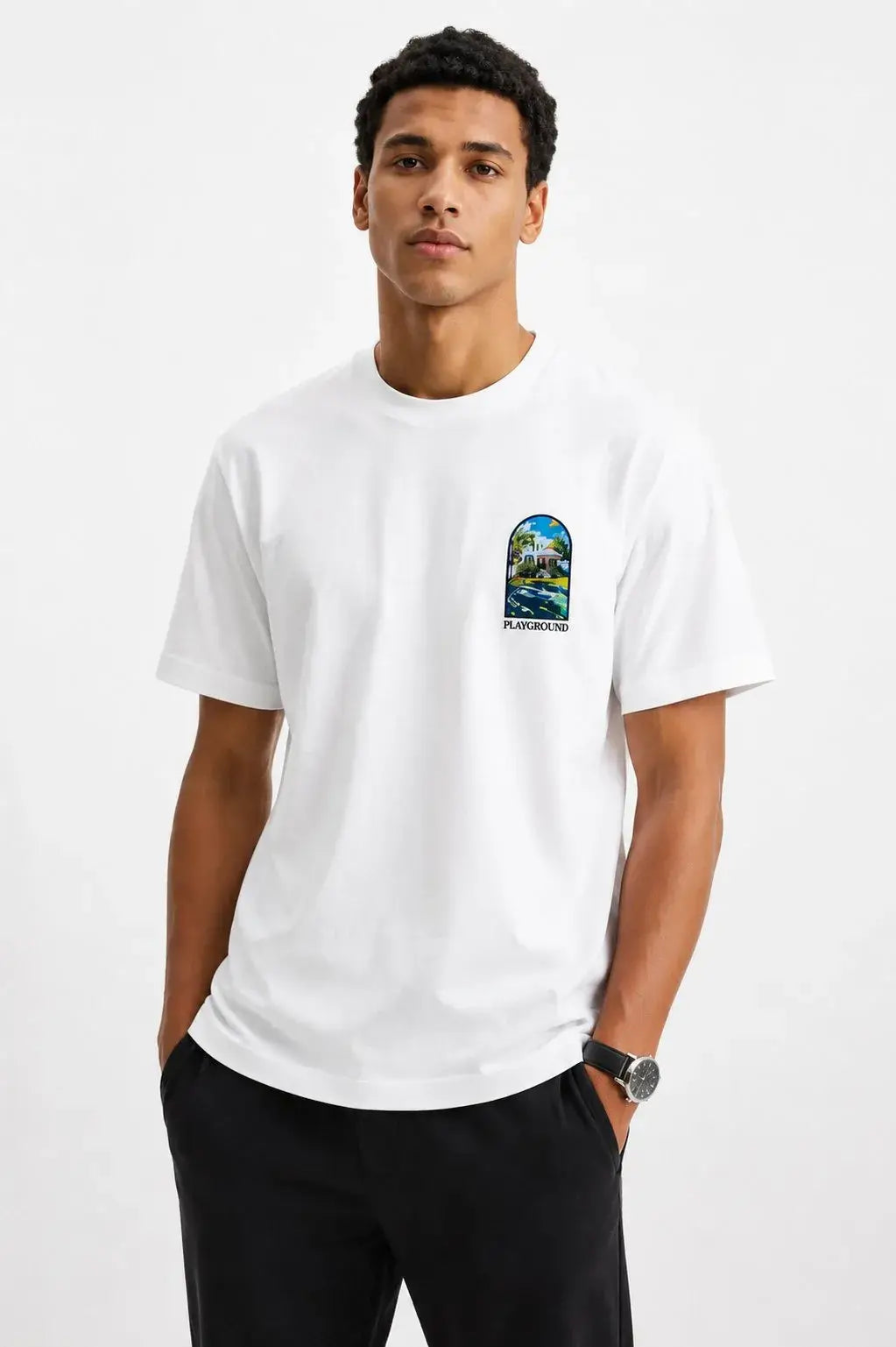 FE60160 BLANCO	Camiseta de manga corta estampada: