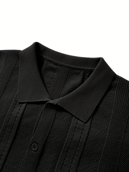 Camisa casual de punto de manga corta