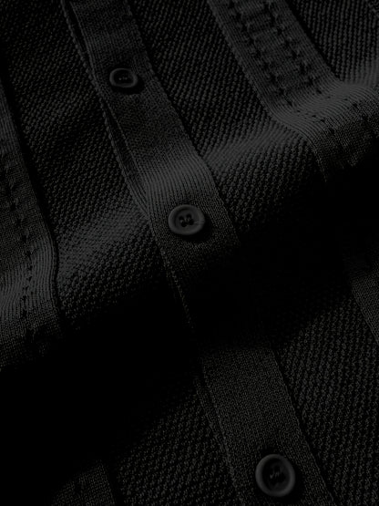 Camisa casual de punto de manga corta