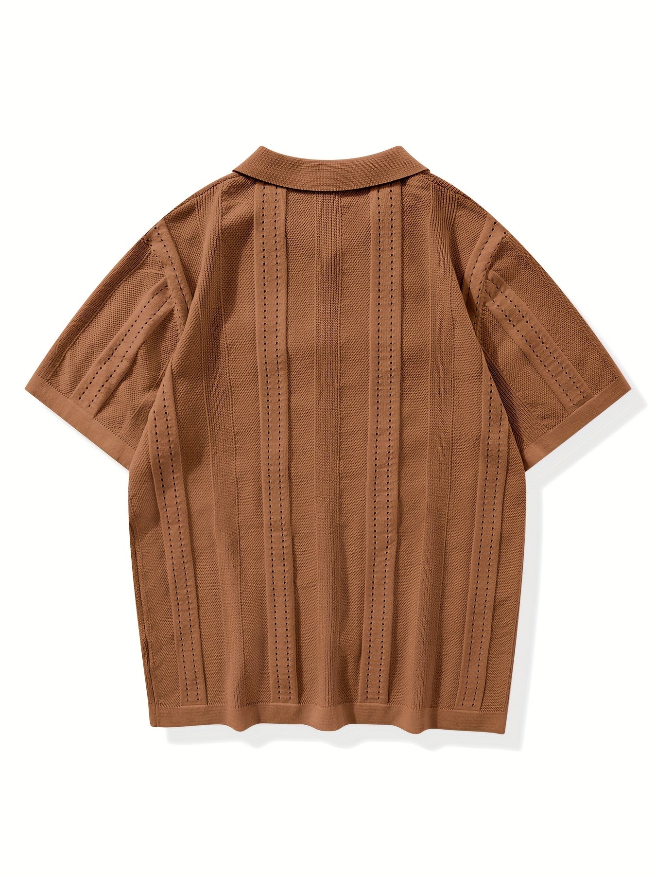Camisa casual de punto de manga corta