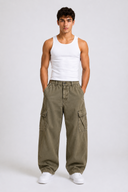 2216 caqui Pantalón cargo corte barrel: 3XL